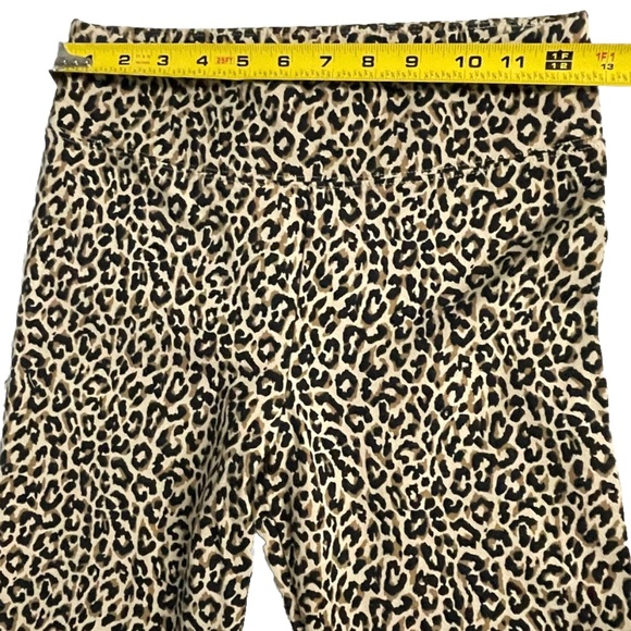 J.Crew Women’s Small Leopard Print Stretch Leggings Tan Black Animal Print - Picture 6 of 10